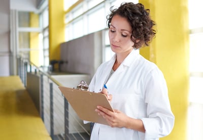 hospital staff reviewing emergency preparedness plan